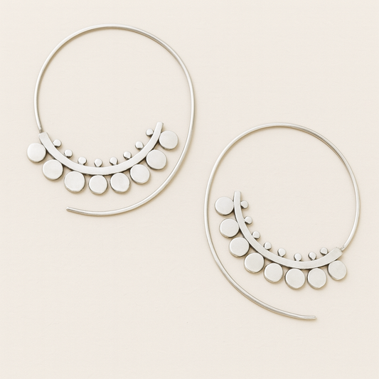 Boho Crescent Hoop Earrings JLT11592