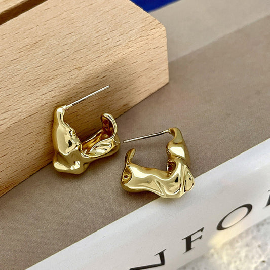 Just Lil Things Gold Pin Earrings jlt12094 Just Lil Things