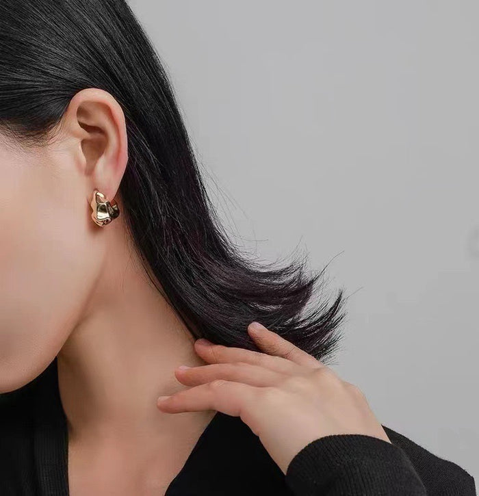 Just Lil Things Gold Pin Earrings jlt12094 Just Lil Things