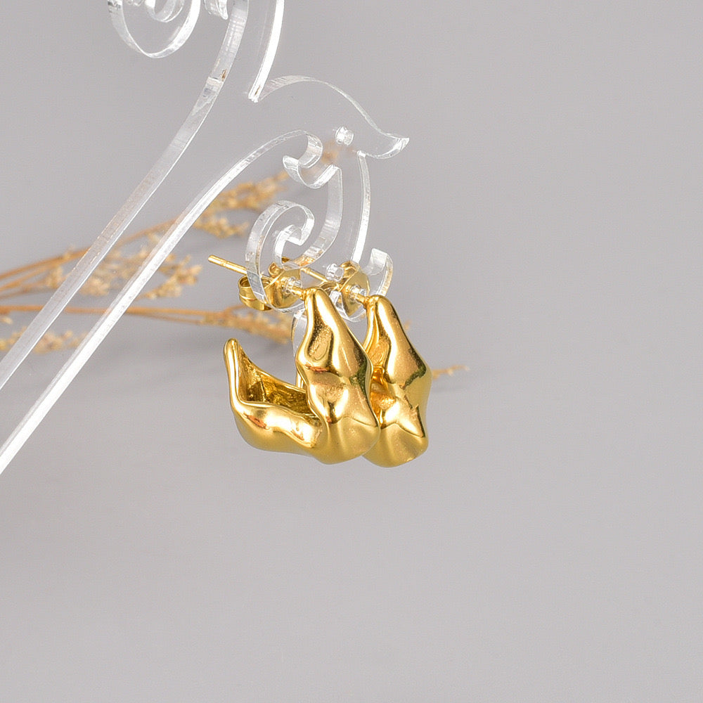 Just Lil Things Gold Pin Earrings jlt12094 Just Lil Things