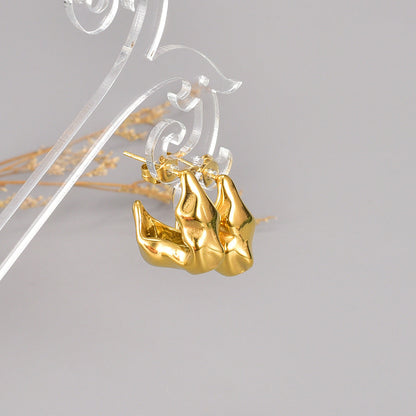 Just Lil Things Gold Pin Earrings jlt12094 Just Lil Things