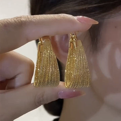 Prismatic Shimmer Hoop Earrings JLT12134 Just Lil Things