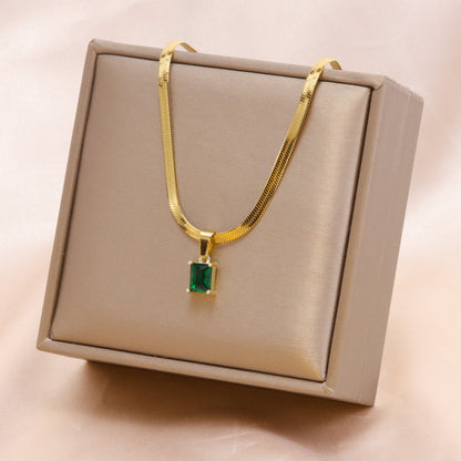 Royal Emerald Drop JLTN0610 Just Lil Things