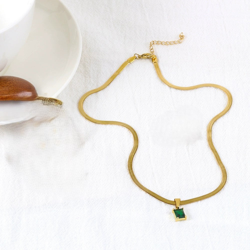 Royal Emerald Drop JLTN0610 Just Lil Things