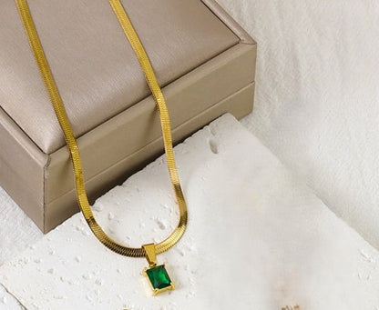Royal Emerald Drop JLTN0610 Just Lil Things