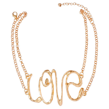 LOVE Statement Necklace JLTN0697 Just Lil Things