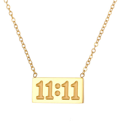 Just Lil Things Artificial Manifesting Timing Chain Necklace jltn1065 Just Lil Things