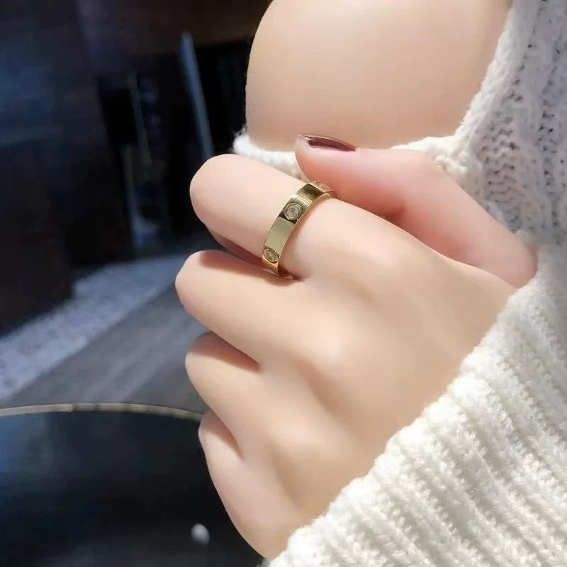 Artificial Crystal Studded Band Ring jltr0222 Just Lil Things
