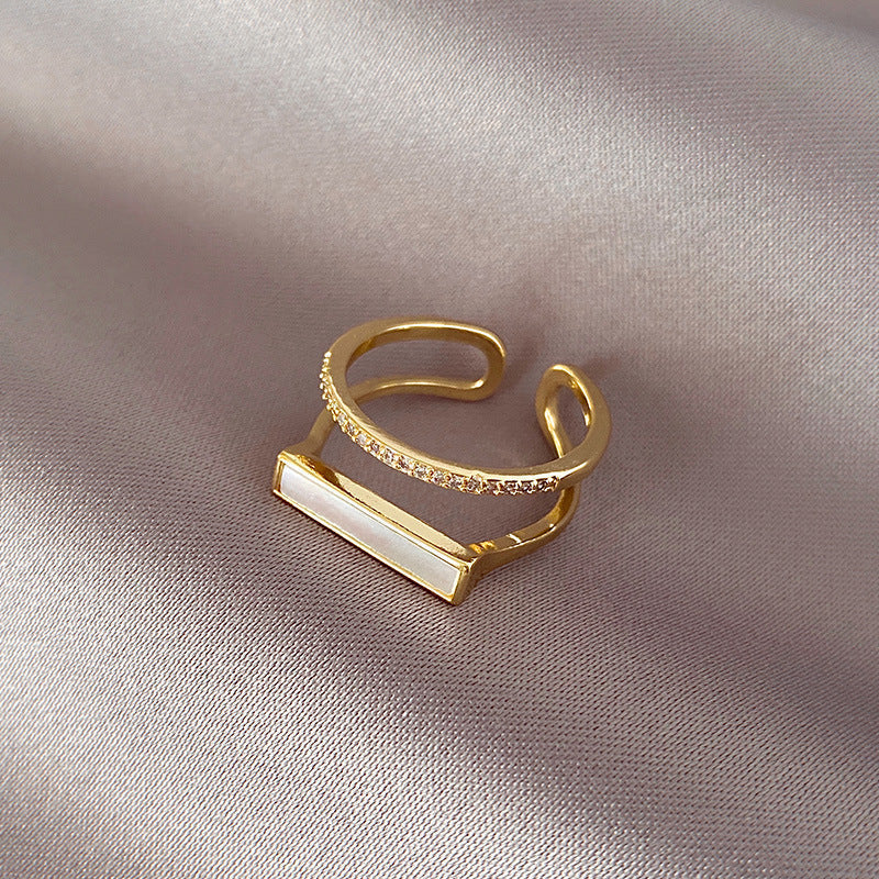 Artificial Dual Bar Adjustable Rings jltr0245 Just Lil Things