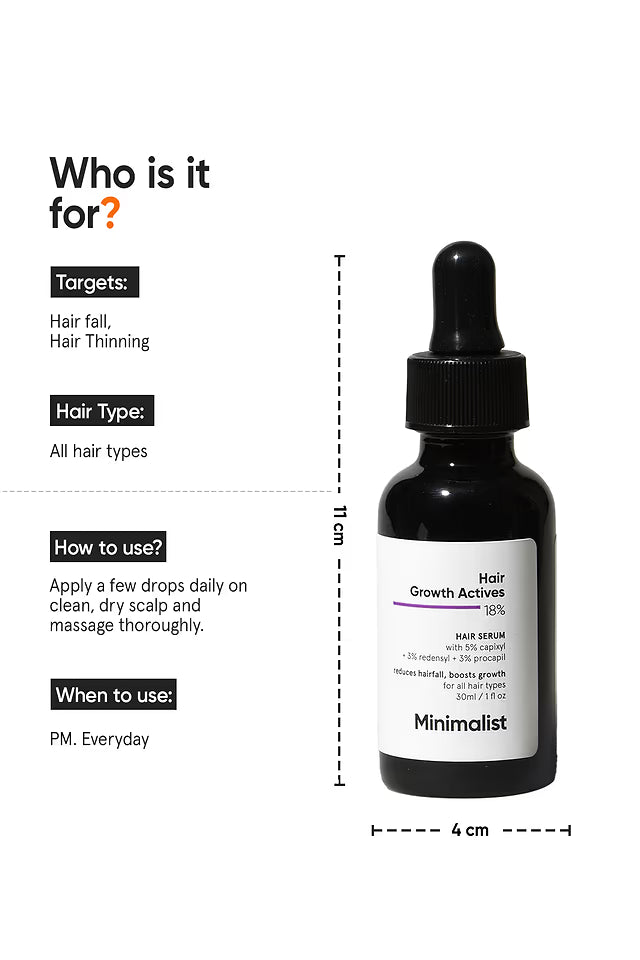 Minimalist 18% Growth Actives Hair Serum 30 MILLI_LITRE