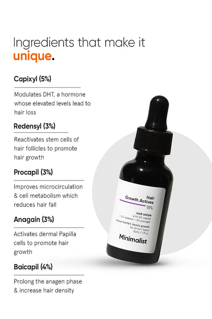Minimalist 18% Growth Actives Hair Serum 30 MILLI_LITRE