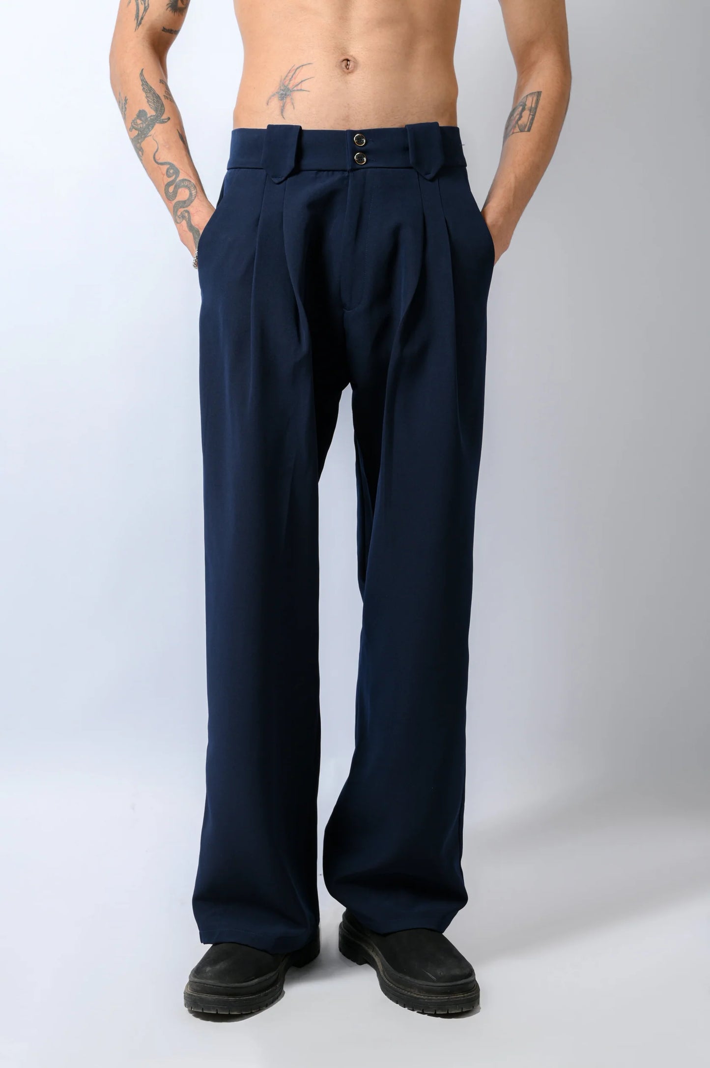 Korean trousers Navy
