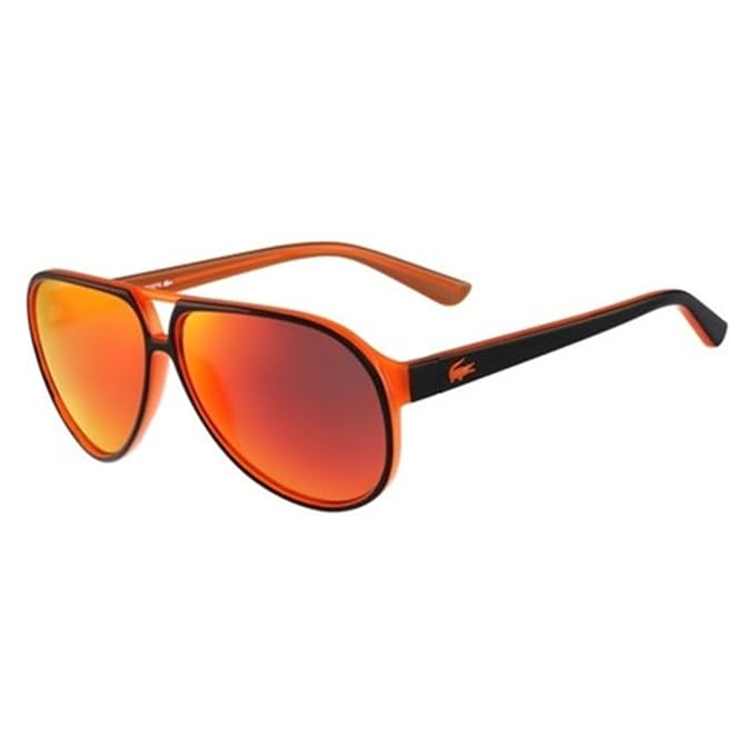 Lacoste Classic Men’s Aviator Sunglasses – Orange & Black