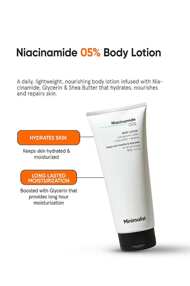 Minimalist 5% Niacinamide Body Lotion 180 GRAM