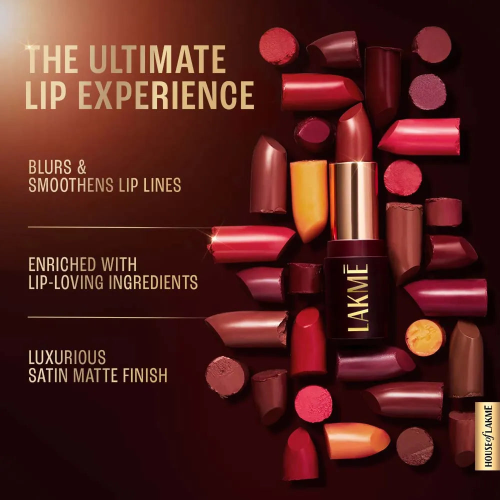 Lakme Ultimate Glam Satin Matte Lipstick - Up 1 Pink Bliss