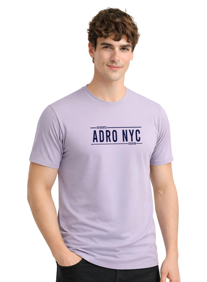 Adro Mens Branded Logo Printed T-Shirt | Typography Print 100% Cotton T shirt | Stylish Tee Summer Regular Fit Graphic Tshirt