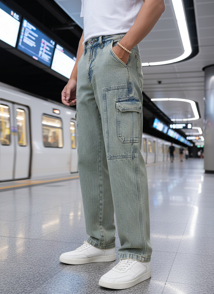 Men's Alchemist Wash Baggy Fit Jeans B5IVE