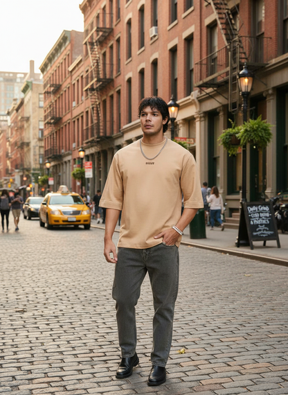 Classic Cold Coffee Oversized Men's T-Shirt B5IVE