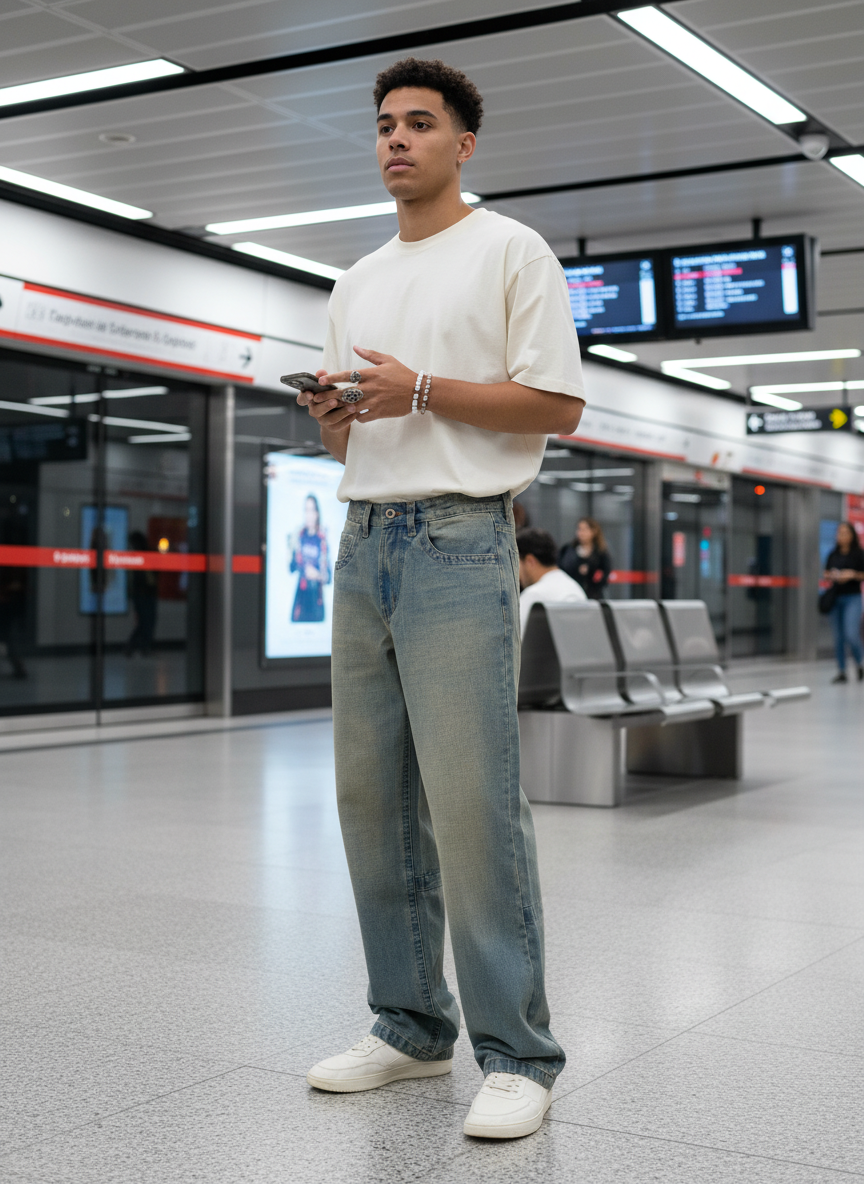 Men's Stone Cold Straight Fit Jeans B5IVE