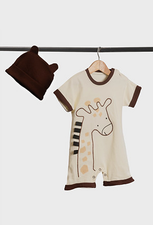 Little Giraffe Romper Born Plus