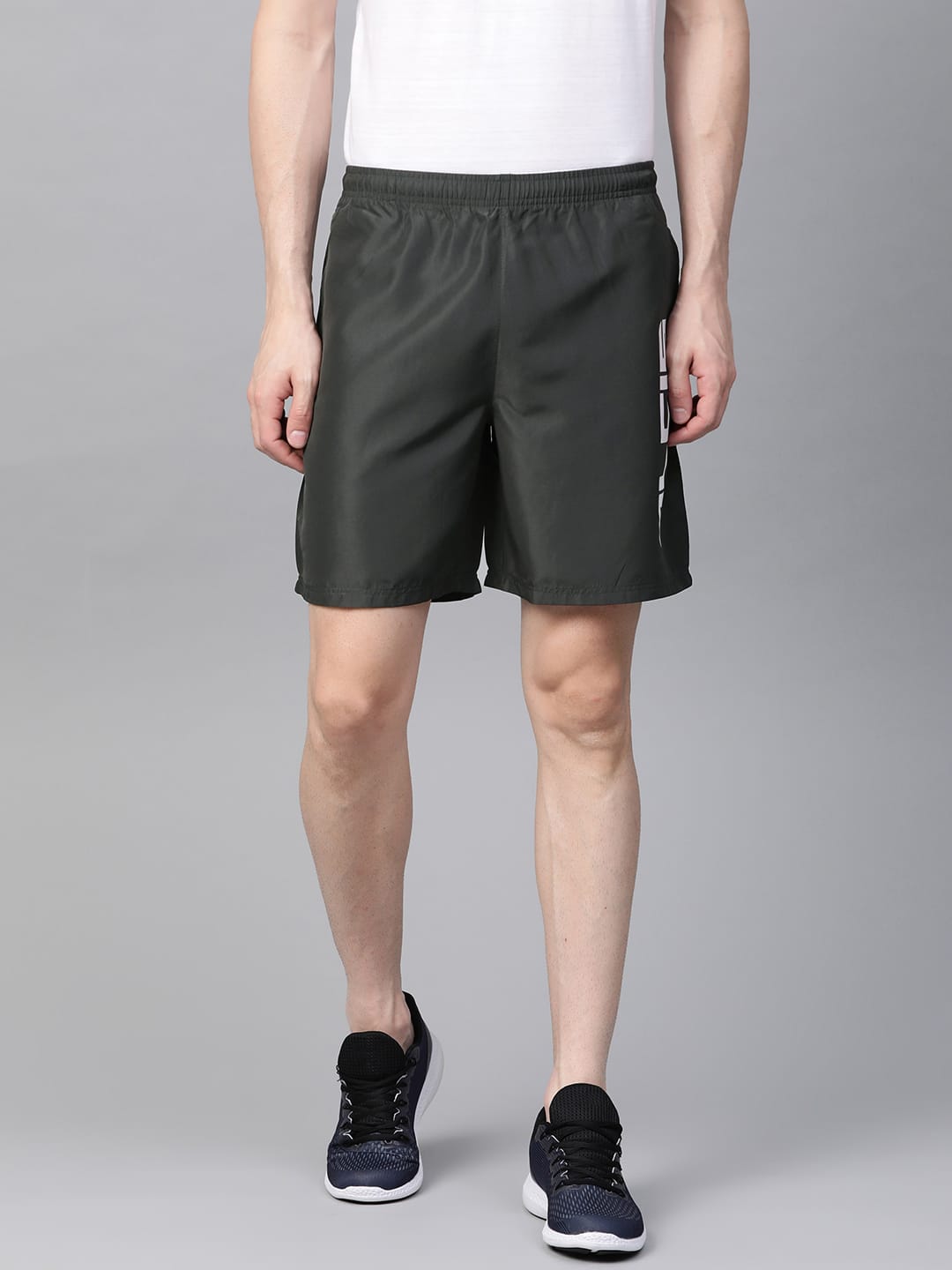 Alcis Men's Solid Grey Shorts
