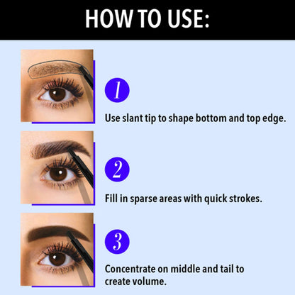 Blue Heaven TRUE BROW LONG STAY EYEBROW DEFINER - Black 0.3 GRAM