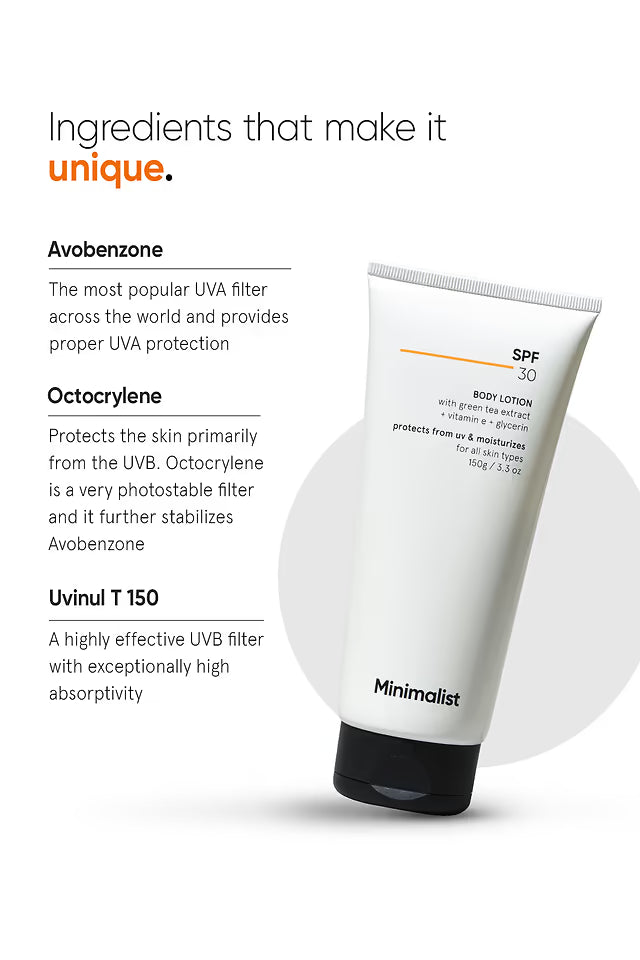 Minimalist SPF 30 Body Lotion 150 GRAM