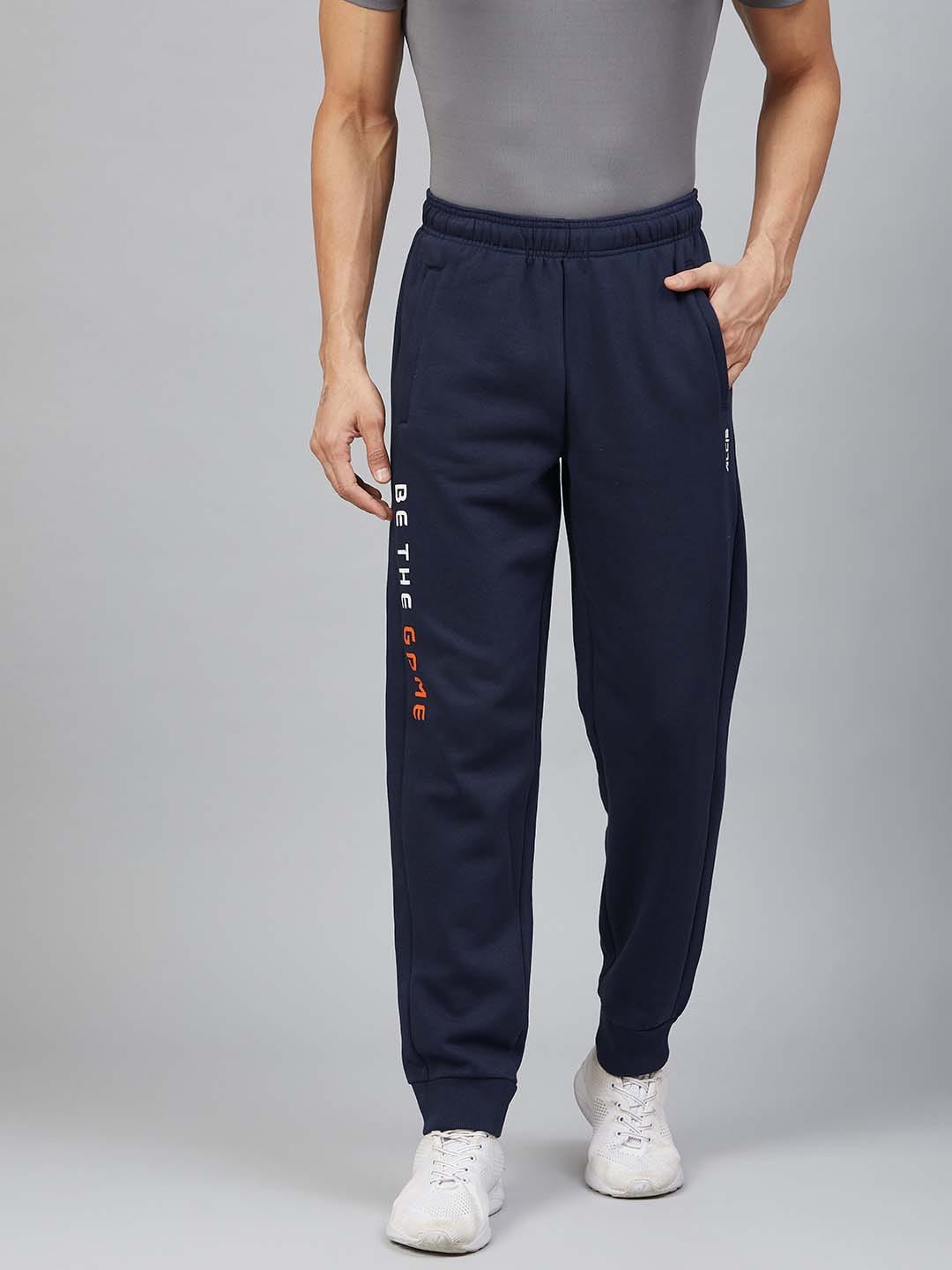 Alcis Men Navy Blue Solid Joggers