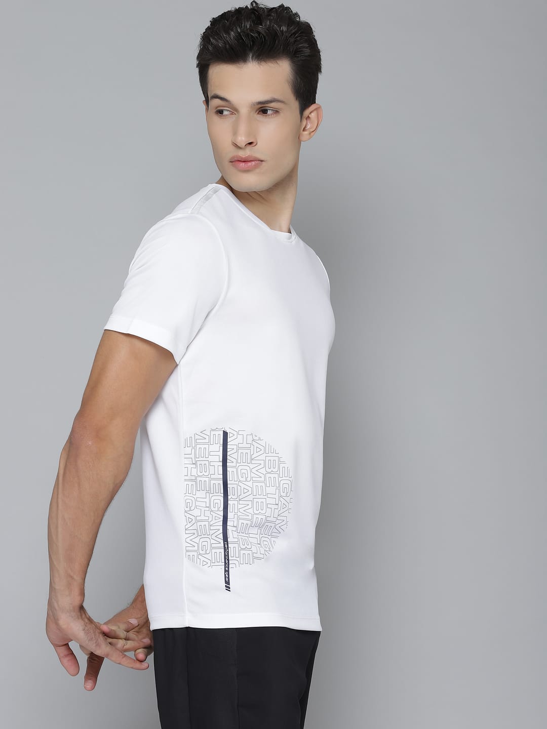 Alcis Men Printed White Tshirts