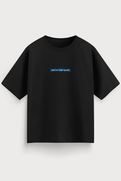 men-RelaxedFit-black-tshirt-Youth-rebellion-front