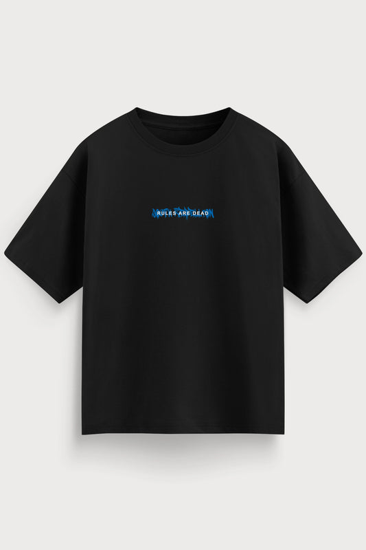 men-RelaxedFit-black-tshirt-Youth-rebellion-front