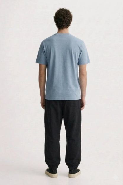 Men's dusty blue classic fit Cotton T-Shirt