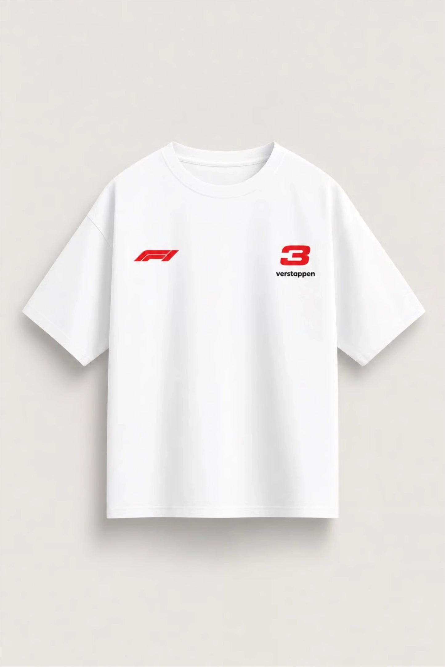 Men’s White Max Verstappen Oversized T-shirt
