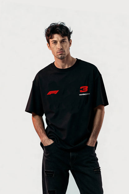 Men’s Black Max Verstappen Oversized T-shirt