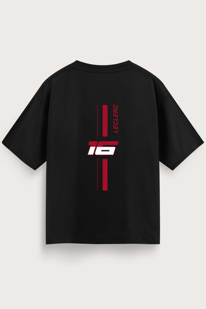 Men's Black Formula 1 Oversized T-Shirt