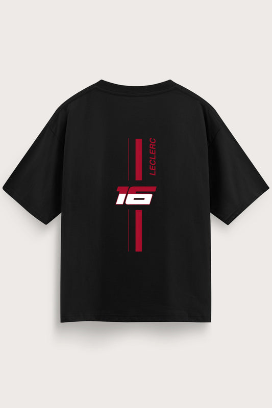 Men's Black Formula 1 Oversized T-Shirt