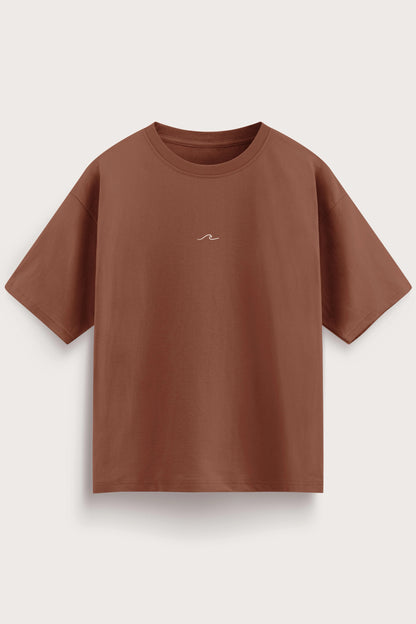 Men's Brown Born to Discover Oversized T-Shirt
