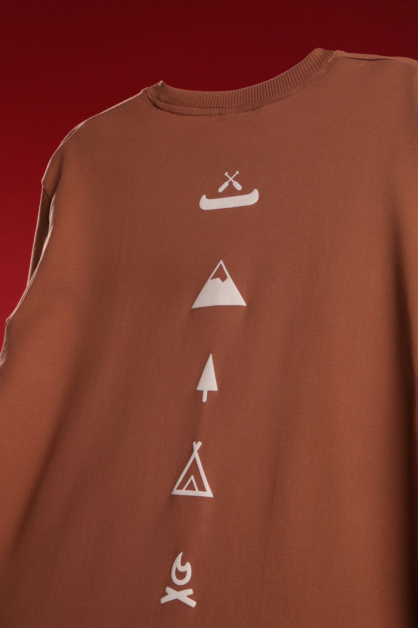 Men's Brown Escape Oversized T-Shirt