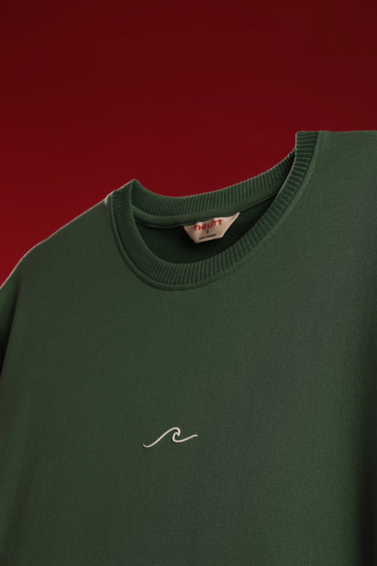 Men's Green Born to Discover Oversized T-Shirt