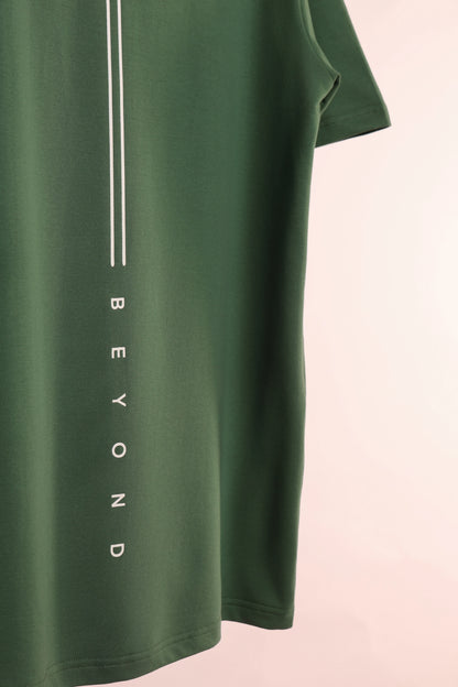 Men's Green Beyond Oversized T-Shirt