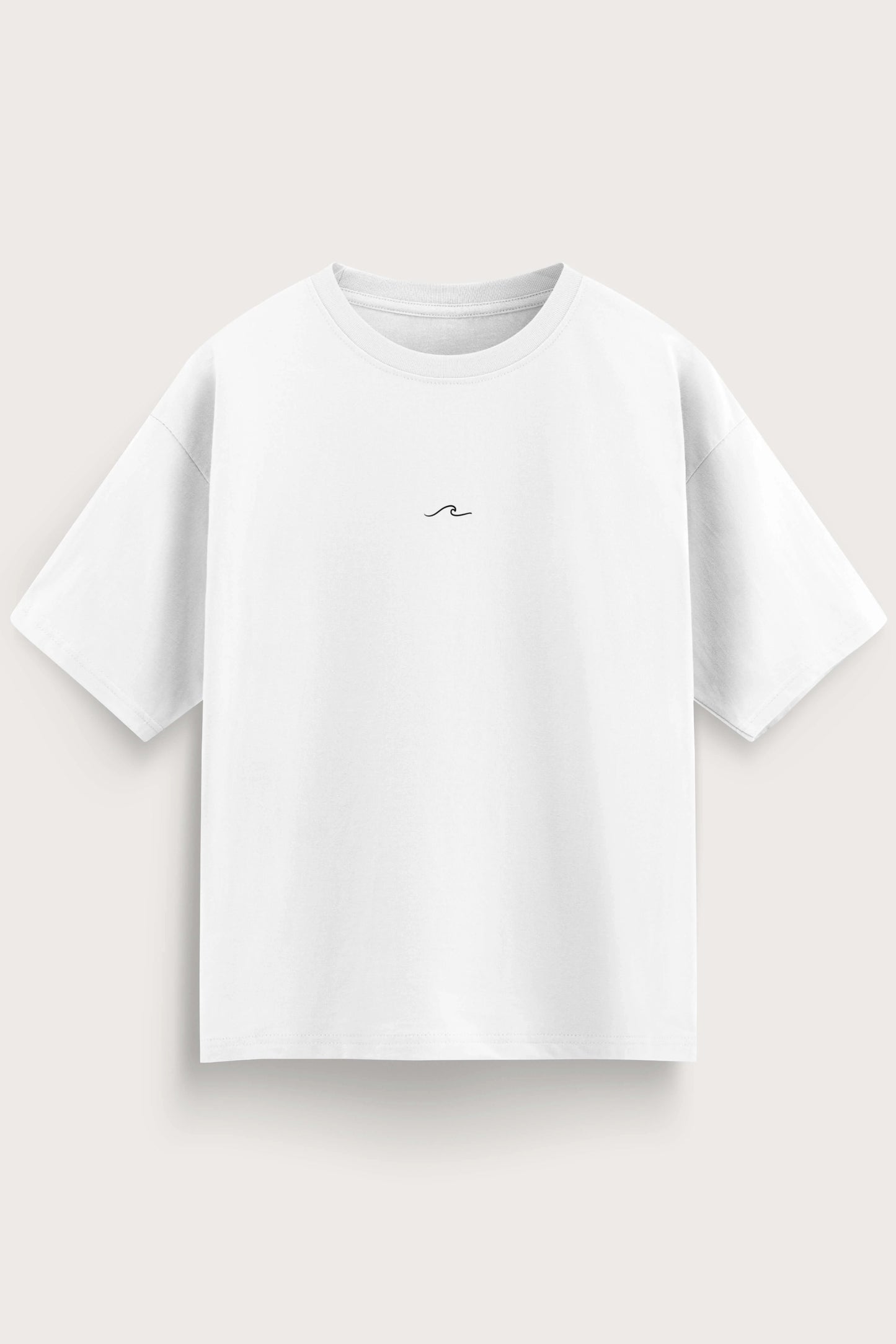Men's White Born to Discover Oversized T-Shirt