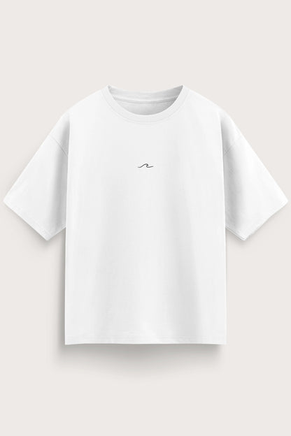 Men's White Born to Discover Oversized T-Shirt