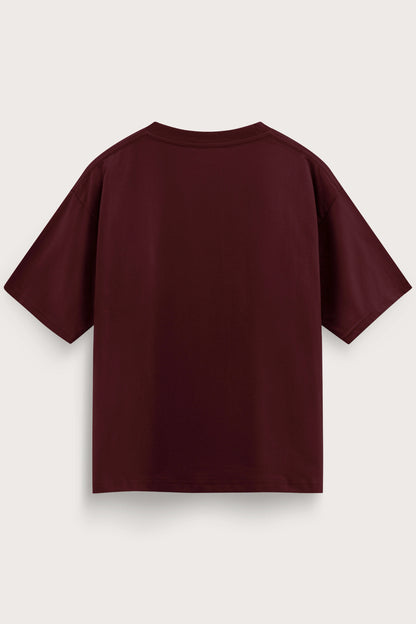 Men's Wine Explore Oversized T-Shirt