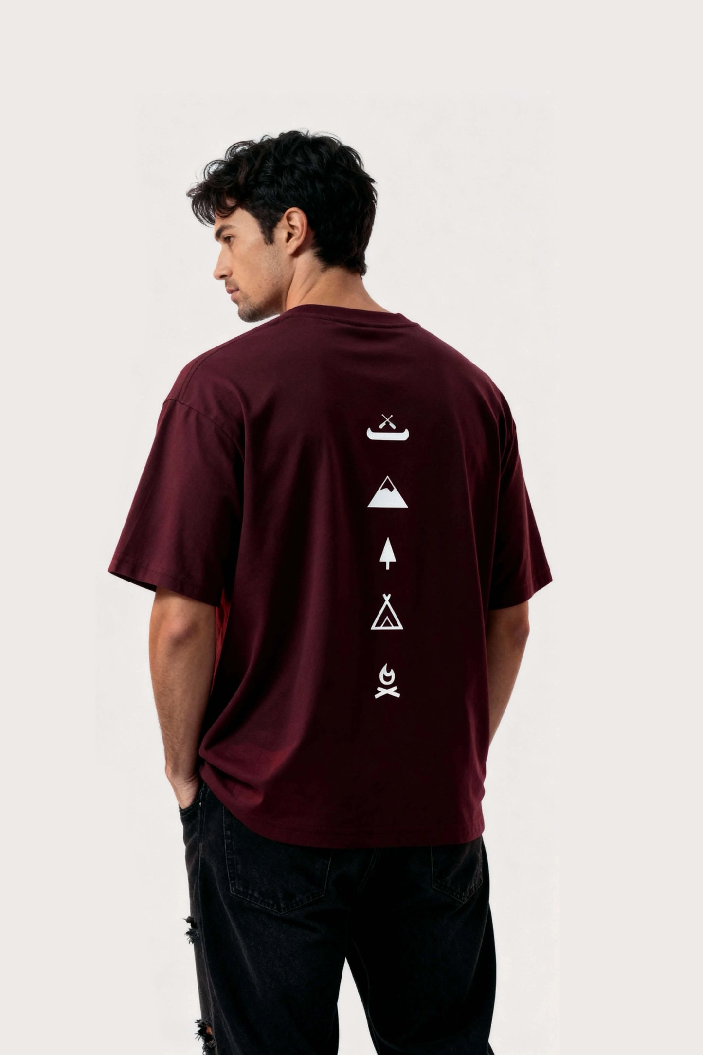 Men's Wine Escape Oversized T-Shirt