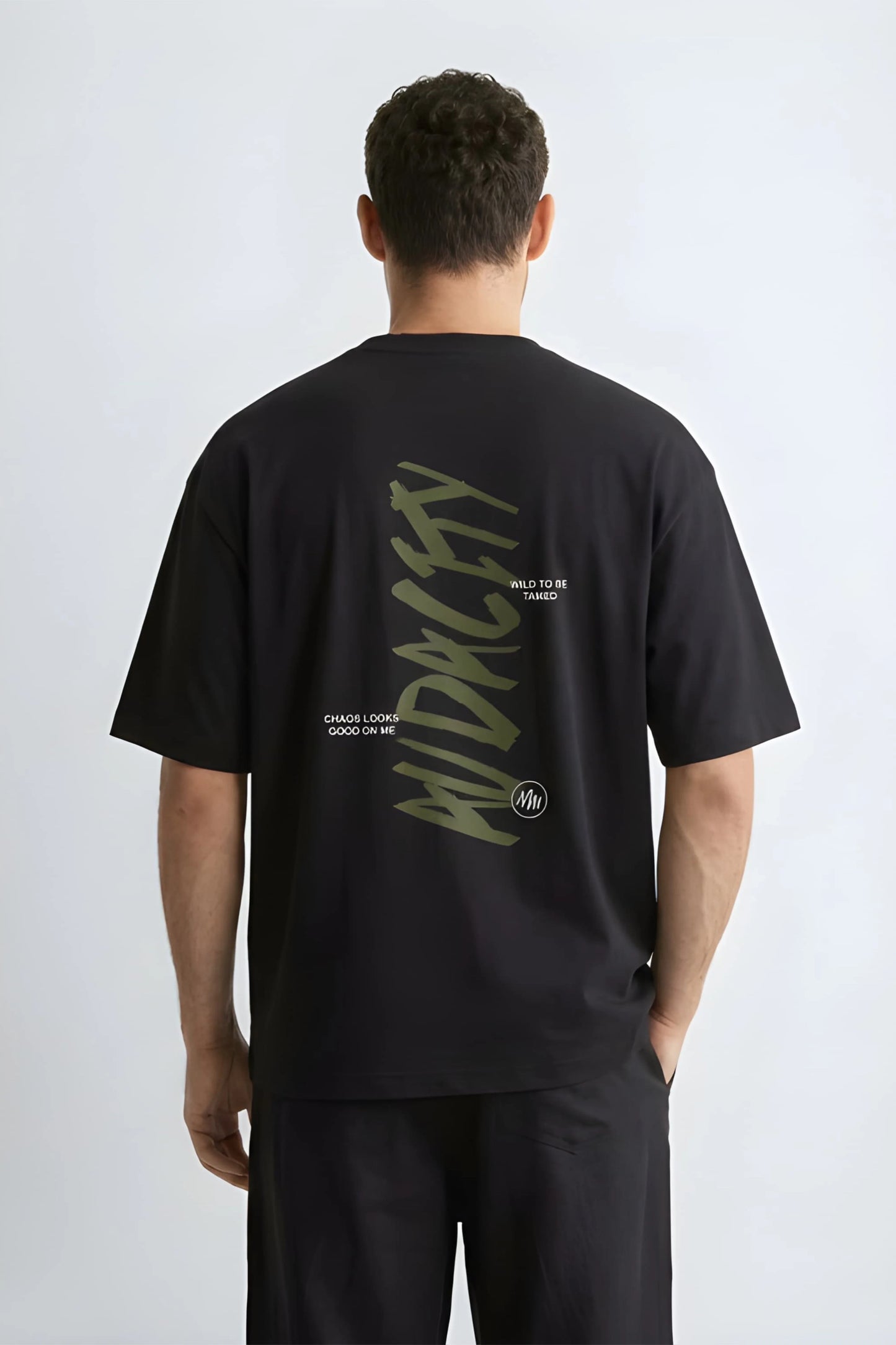Relaxed Fit Audacity Black T-Shirt for Men