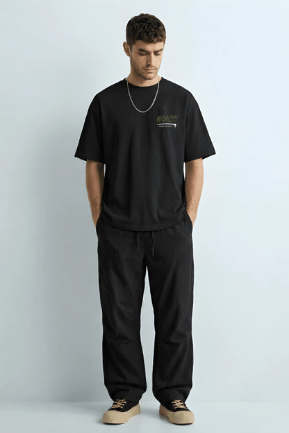 Relaxed Fit Audacity Black T-Shirt for Men