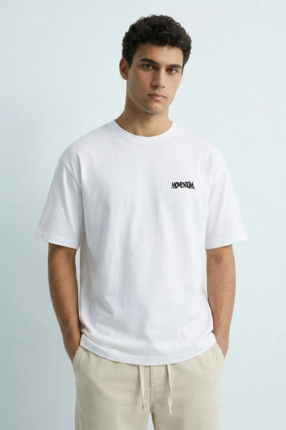 Relaxed Fit Momentum White T‑Shirt for Men