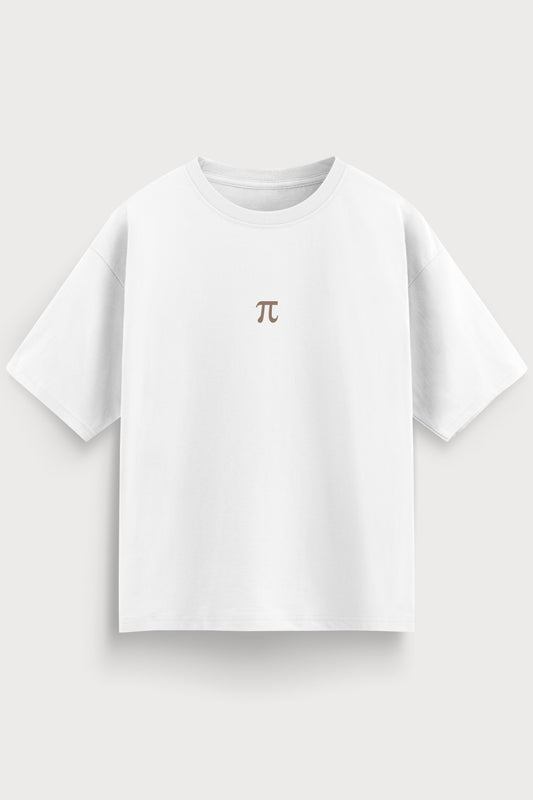 Relaxed Fit Pie White T‑Shirt for Men