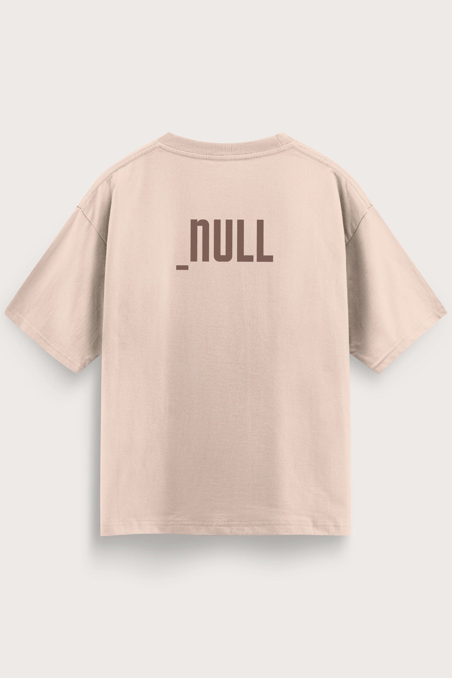 Relaxed Fit Null Beige T-Shirt for Men