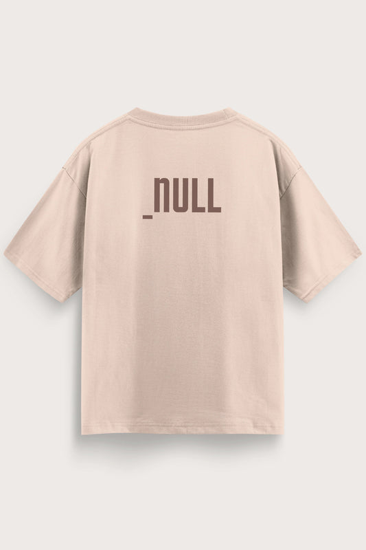 Relaxed Fit Null Beige T-Shirt for Men